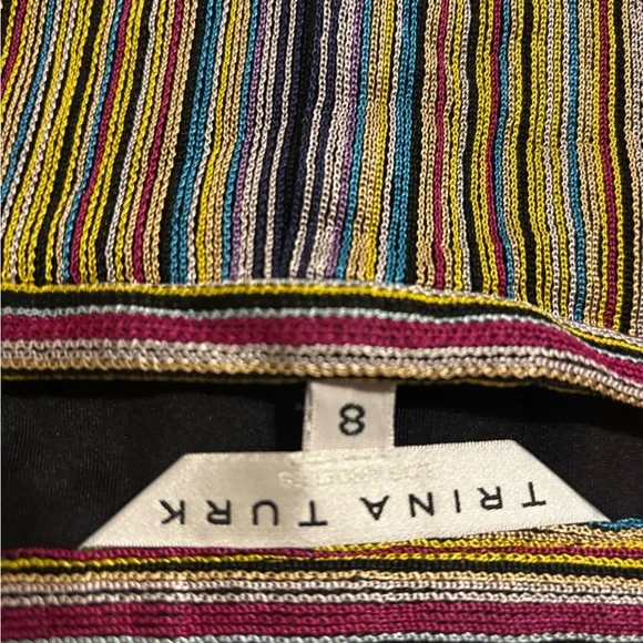 Trina Turk Multicolor Striped Wide-Leg Pants size 8 - Picture 5 of 9